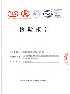 EPS-1-2KVA檢驗(yàn)報告封面
