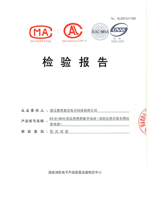 EPS-3KVA檢驗(yàn)報告封面